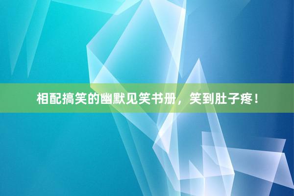 相配搞笑的幽默见笑书册，笑到肚子疼！